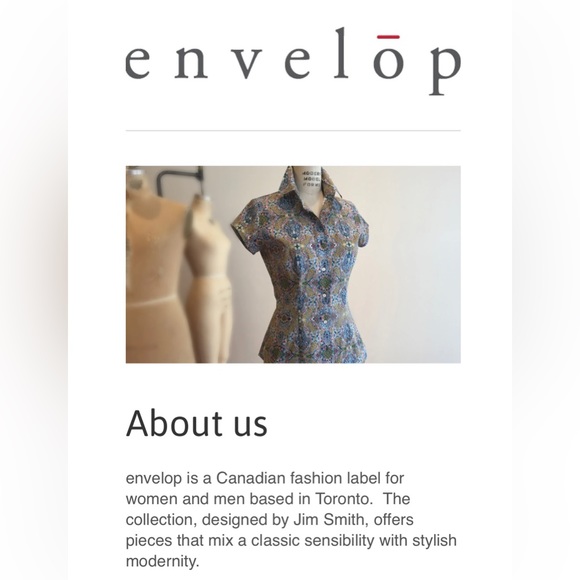 Beautiful Hawaiian print shirt dress from Canadian designer envelop - size small - Picture 5 of 5